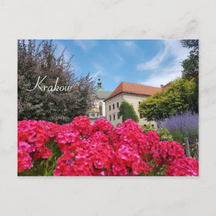 Cartão Postal Europa, Polônia, Cracóvia, Jardins do Castelo de W