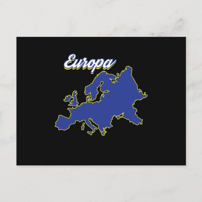 Cartão Postal Europe Map Country Patriotism Nationals Patriot Eu (Frente)