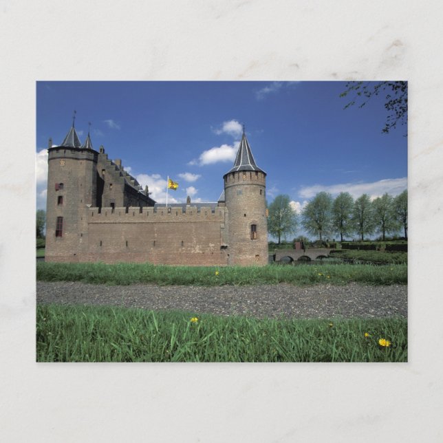 Cartão Postal Europe, Netherlands, Muiden Muiden Castle (Frente)