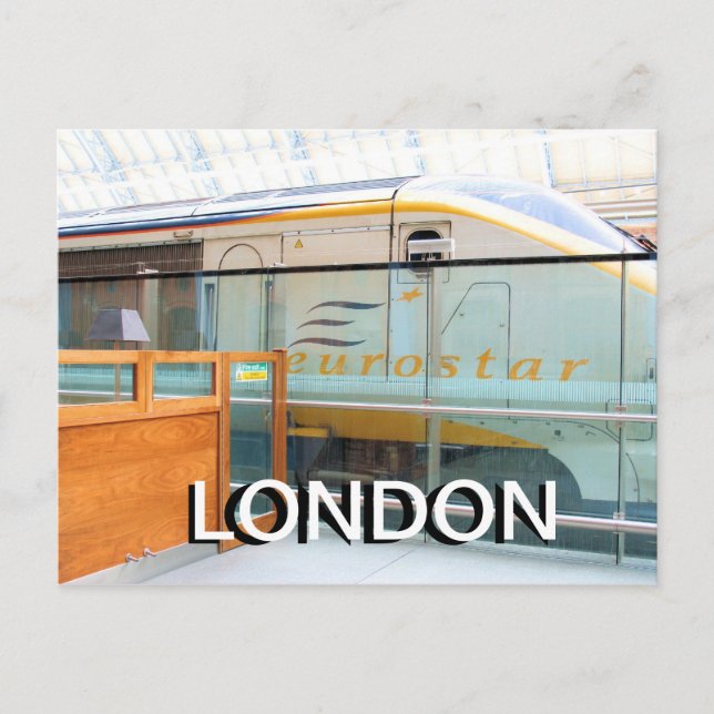 Cartão postal Eurostar Rua Pancras Kings Cross Lon (Frente)