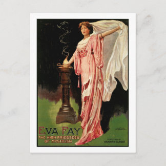 Cartão Postal Eva Fay ~ O Alto Sacerdote do Mysticismo