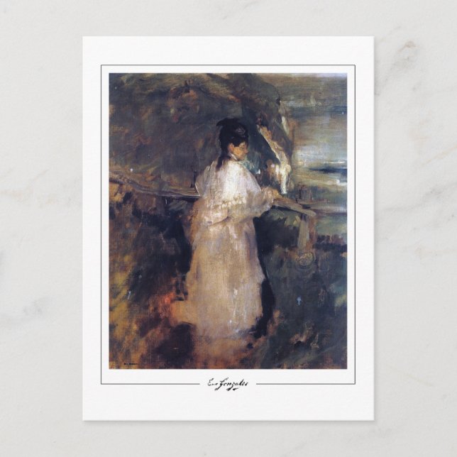 Cartão Postal Eva Gonzalès #4 - Cartão-postal de arte (Frente)