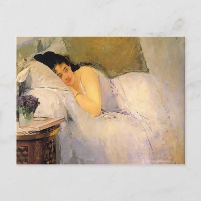 Cartão Postal Eva Gonzales - Woman Awakening (Frente)