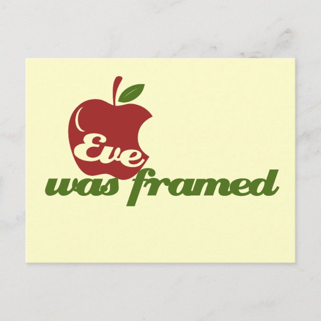 Cartão Postal Eve foi enquadrado (Frente)