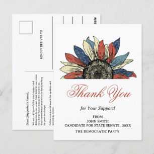 Cartão Postal Evento Agradecimento aos Contribuintes da Campanha