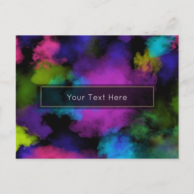 Cartão Postal Evento de beleza do artista de maquiagem Puffs of  (Frente)