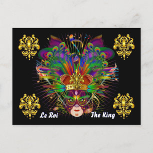 Cartão Postal Evento de Carnaval do Mardi Gras Por Favor Ver Not