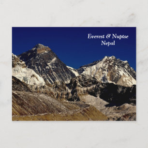 Cartão Postal Everest e Nuptse