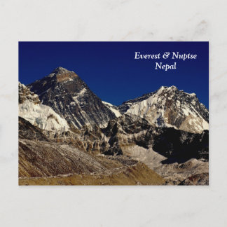 Cartão Postal Everest e Nuptse