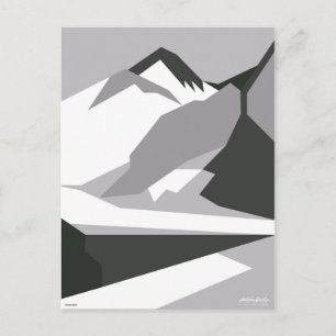 Cartão Postal Everest Preto - Seleção da Galeria de Arte