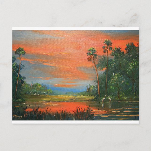 Cartão Postal Everglades Fire Sky (Frente)