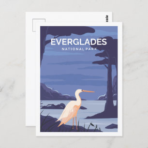 Cartão Postal Everglades Florida USA Viagem Place Illustration