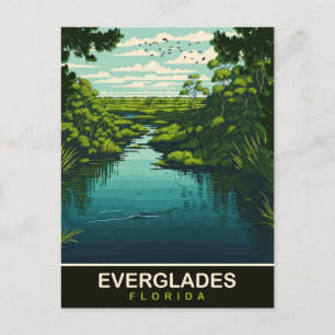Cartão Postal Everglades, Flórida, Viagem