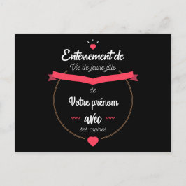 Cartão Postal EVJF de "votre prénom" avec usa cópias