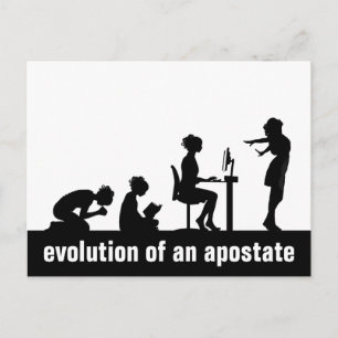 Cartão Postal "Evolução de um Apostato"