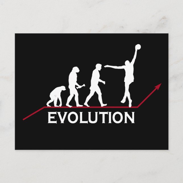 Cartão Postal Evolução do basquete (Frente)