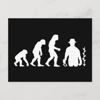 Cartão Postal Evolução do jardineiro