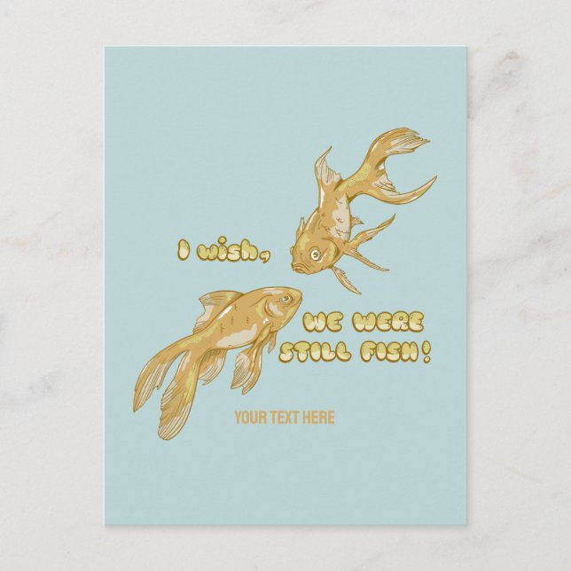 Cartão Postal Evolução do peixe (Frente)