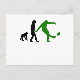 Cartão Postal Evolução do Rugby Kick (Verde)
