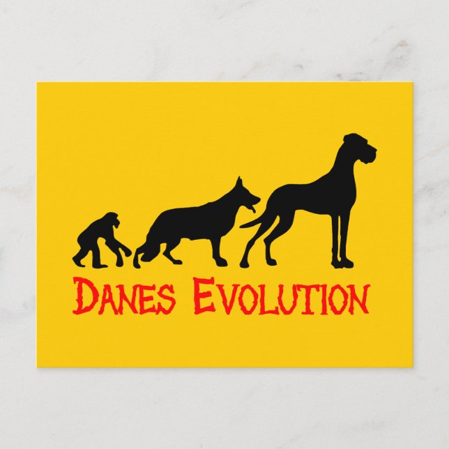 Cartão Postal Evolução dos Dinamarqueses (Frente)