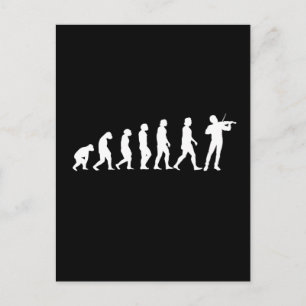 Cartão Postal Evolução Violinista