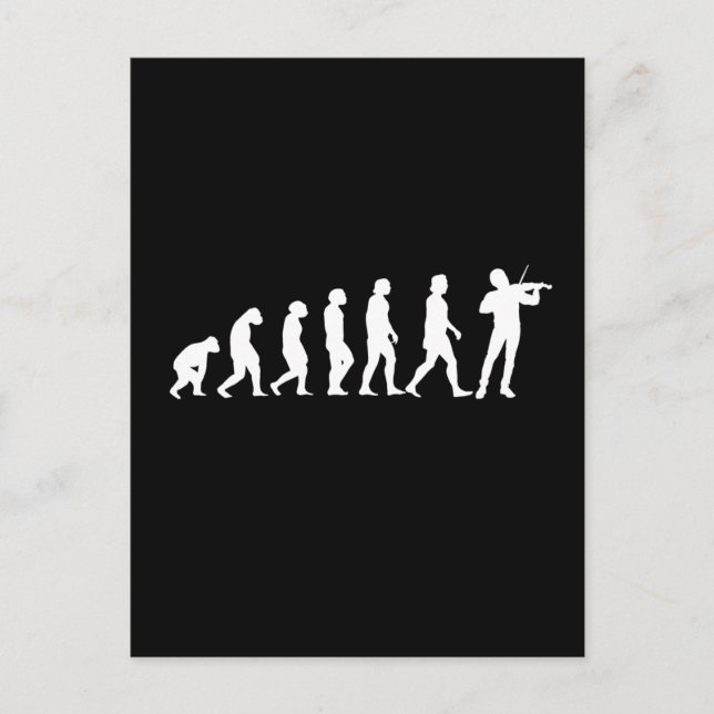 Cartão Postal Evolução Violinista (Frente)