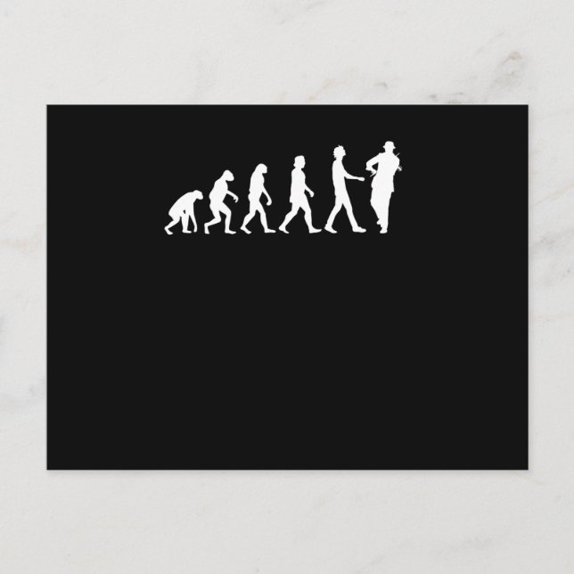 Cartão Postal Evolução Violinista (Frente)