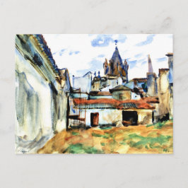 Cartão Postal Evora, Portugal - Pintura de arte