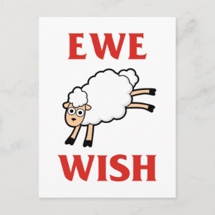 Cartão Postal Ewe Wish