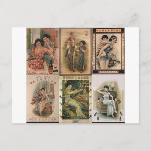 Cartão Postal Ex-Poster Mulheres Xangai