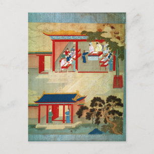 Cartão Postal Exame Da Função Pública Sob O Imperador Jen Tsu