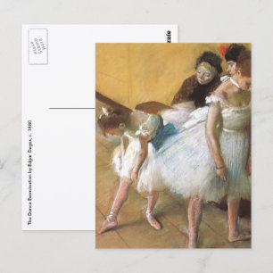 Cartão Postal Exame de dança por Edgar Degas, Balé de Vintage