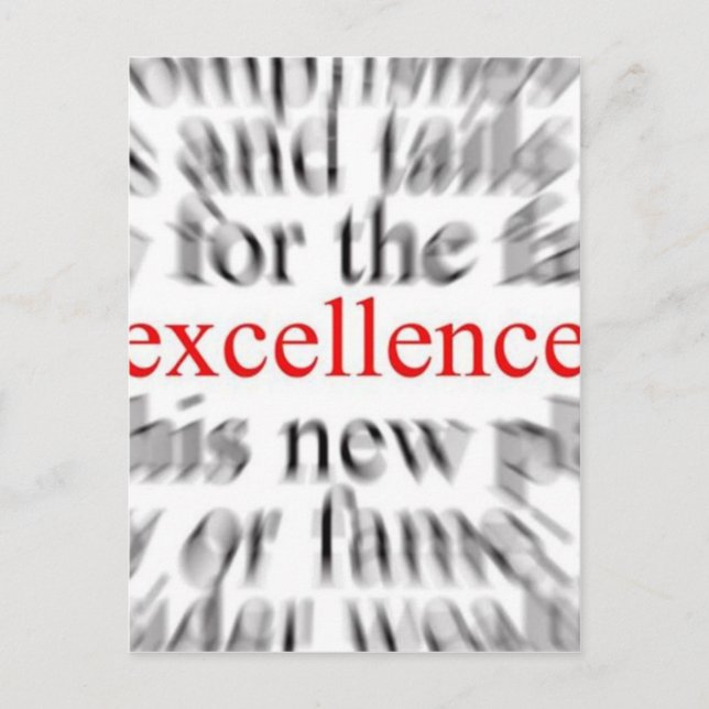 Cartão Postal Excelência (Frente)