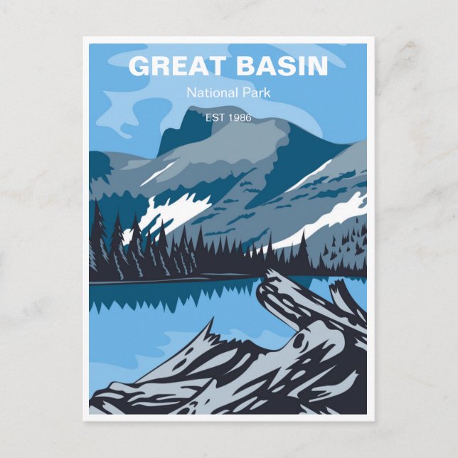 Cartão Postal Excelente Basin Desert viagens vintage nevada (Frente)
