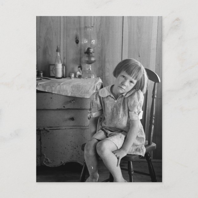 Cartão Postal Excelente Depression Girl 1930 (Frente)