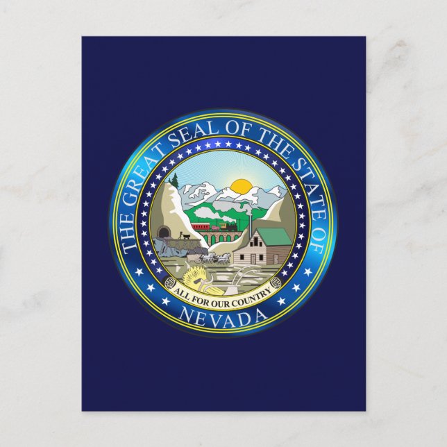 Cartão Postal Excelente do Estado de Nevada (Frente)