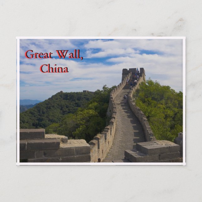 Cartão Postal Excelente Wall China (Frente)