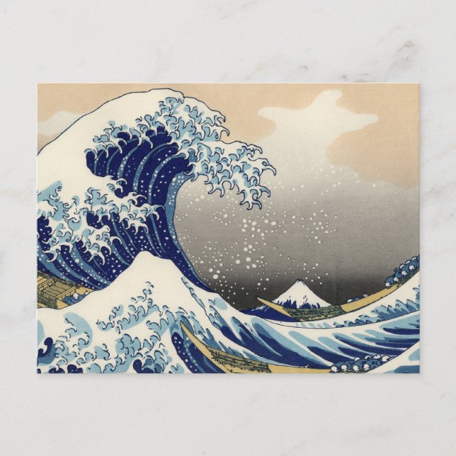 Cartão Postal Excelente Wave Kanagawa - Pintura Japonesa (Frente)