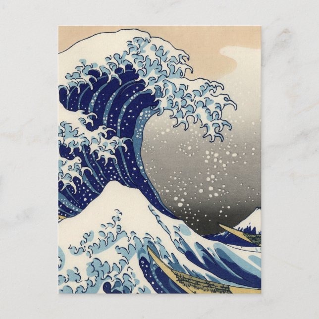 Cartão Postal Excelente Wave Kanagawa - Pintura Japonesa (Frente)