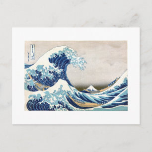 Cartão Postal Excelente Wave Off Kanagawa Hokusai Fine Art