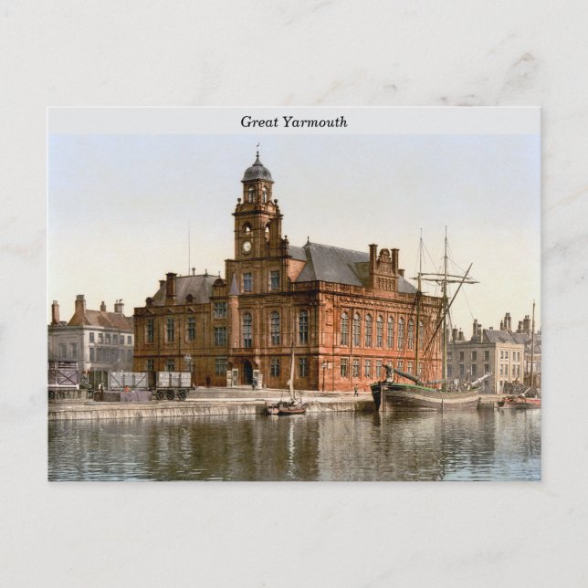 Cartão Postal Excelente Yarmouth, Inglaterra (c. 1900) (Frente)