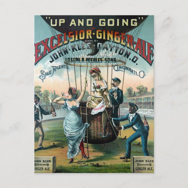 Cartão Postal Excelsior Ginger Ale (Frente)