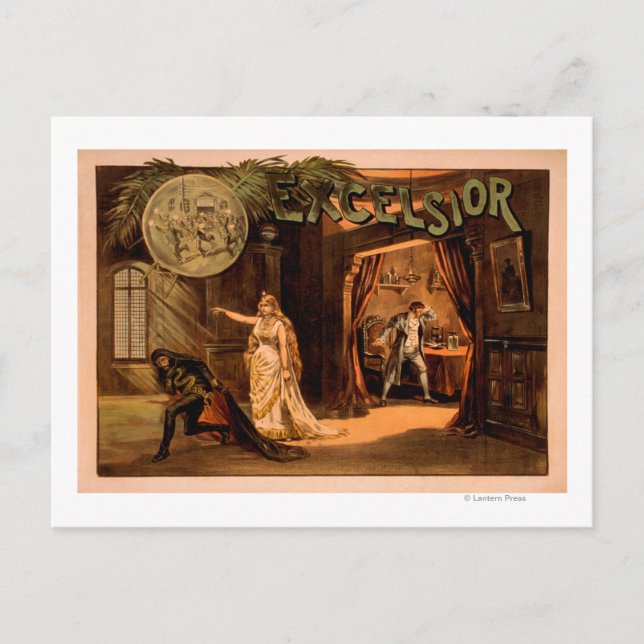 Cartão Postal Excelsior Theatray Poster nº 1 (Frente)