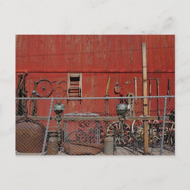 Cartão Postal Exclusivo de Foto de Ferramentas Antigas (Frente)