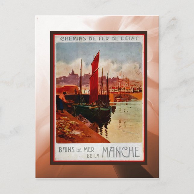 Cartão Postal Excursões a resornos do canal (Frente)