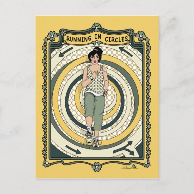 Cartão Postal Executando em Cartões_C_ Círculos (Frente)