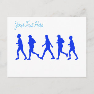 Cartão Postal Executando o trabalho de Corrida