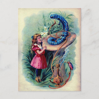 Cartão Postal Exemplo de Alice no País das Maravilhas