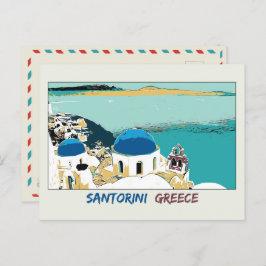 Cartão Postal Exemplo Santorini, Cartão-postal de Grécia