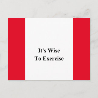 Cartão Postal Exercício